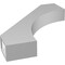 Ekena Millwork 3 1/2-in. W x 22-in. D x 26-in. H Westlake Architectural Grade PVC Knee Brace BRCP035X22X26WTL - alternate 5